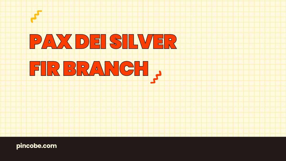 Pax Dei Silver Fir Branch